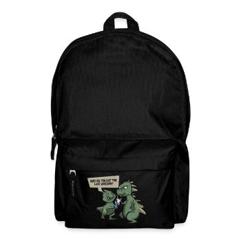 Chemise de dinosaure drôle - dernière licorne - - Sac à dos - noir - Devant