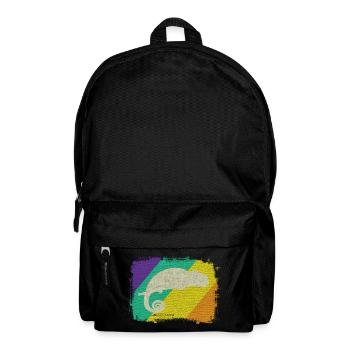 Das Chamäleon, immer gut getarnt. - Rucksack - Schwarz - Vorne