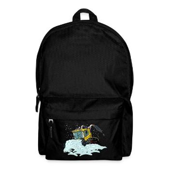 gelbe Schneeschaufel - Rucksack - Schwarz - Vorne