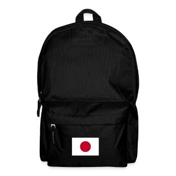 Minimalist Japan Flag Design - Backpack - black - Front