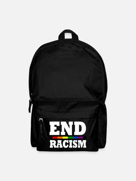 End Racism - Rucksack - Schwarz