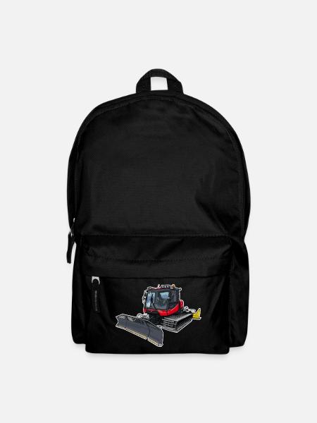 Pistenraupe rot - Rucksack - Schwarz