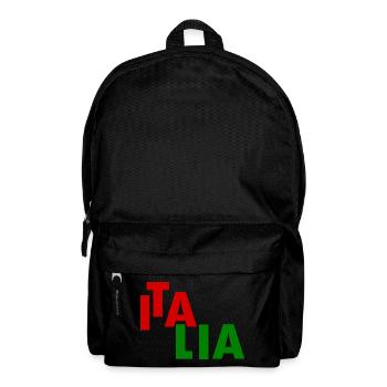 Italien flagge - Rucksack - Schwarz - Vorne