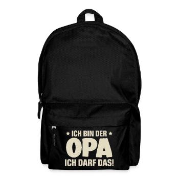 Opa - Rucksack - Schwarz - Vorne