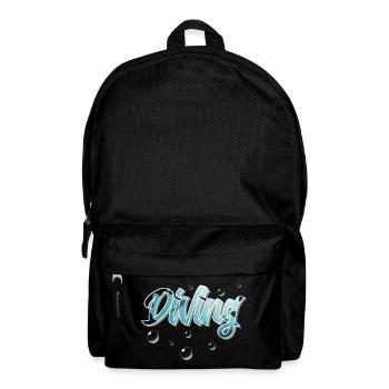 Tauchen Taucher - Rucksack - Schwarz - Vorne