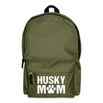 Husky Mom Sibérien Husky Chiens - Sac à dos - vert olive - Devant
