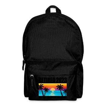 Retired 2023 Retirement Gift For Men & Women Funny - Backpack - black - Front