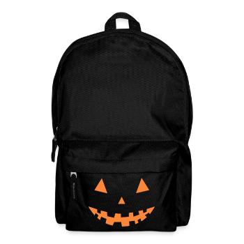 Silhouette Pumpkin Jack-o'-lantern - Backpack - black - Front
