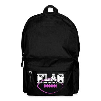 Flag Footballeuse Filles Femmes - Sac à dos - noir - Devant