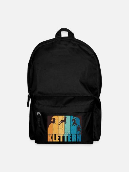 Klettern Bouldern Bergsteigen Berge Vintage - Rucksack - Schwarz