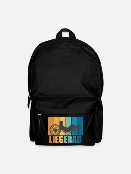 Liegerad Vintage Retro Radsport Bike Geschenk - Rucksack - Schwarz