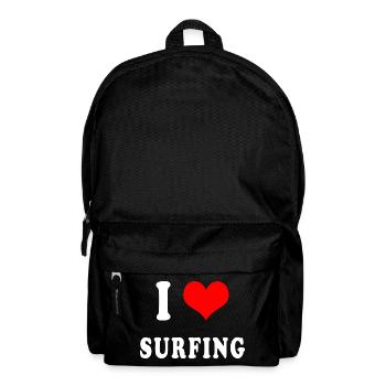J'adore le surf - Sac à dos - noir - Devant