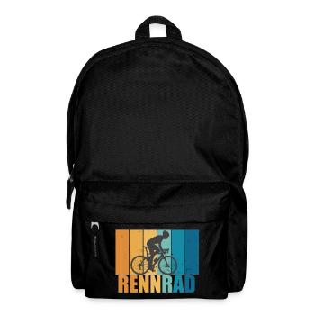 Rennrad Vintage Retro Radsport Fahrrad Geschenk - Rucksack - Schwarz - Vorne