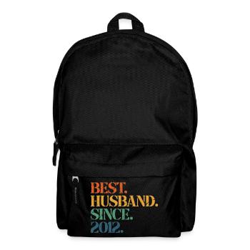 Bester Ehemann seit 2012, Geschenk zum 11-jährigen Jubiläum - Rucksack - Schwarz - Vorne