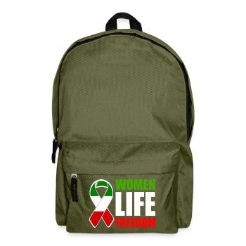 Women life freedom - Backpack - olive green - Front