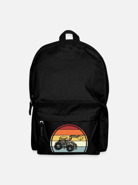 Traktor - Rucksack - Schwarz