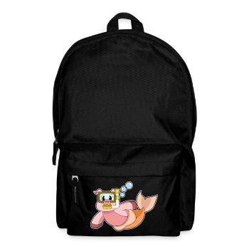 Schwein Taucher Schnorchel Tauchen - Rucksack - Schwarz - Vorne