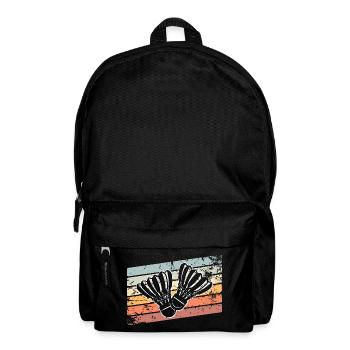 Badminton Retro Vintage - Rucksack - Schwarz - Vorne