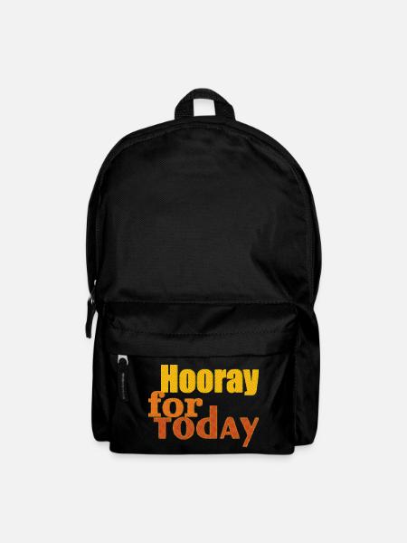 hooray for today - Rucksack - Schwarz