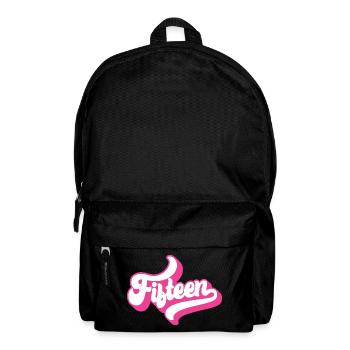 Fifteen 15th Birthday For Girls 15 Years Old - Backpack - black - Front