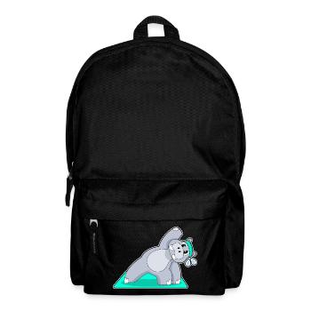 Hippopotamus Yoga Gymnastique - Sac à dos - noir - Devant