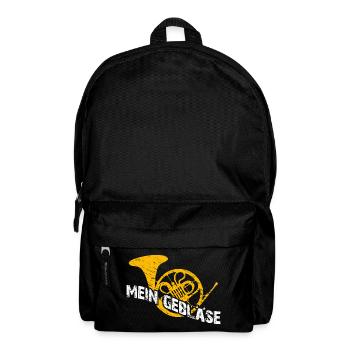 Horn mein Instrument - Rucksack - Schwarz - Vorne
