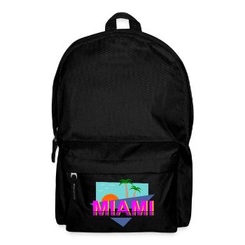 Miami Retro - Rucksack - Schwarz - Vorne