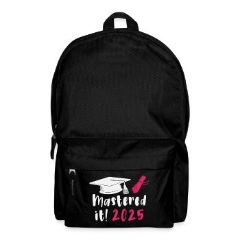 Mastered It 2025 Masters Degree Graduation 2025 - Rucksack - Schwarz - Vorne