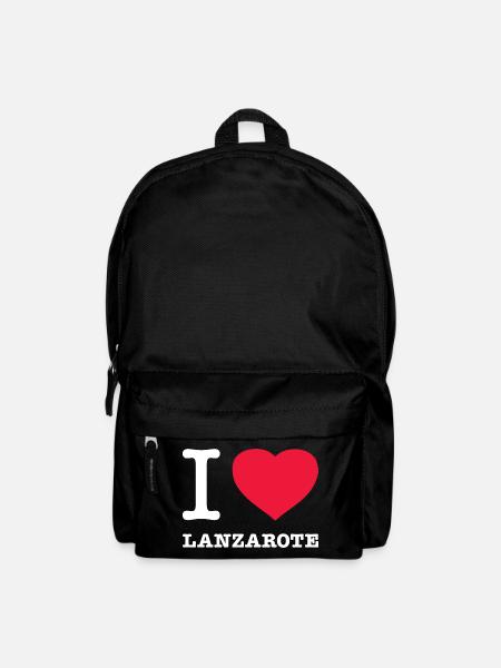 I LOVE LANZAROTE - Rucksack - Schwarz