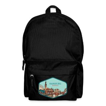 Hamburg, a historic German city - Backpack - black - Front
