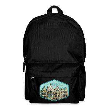 Historisches Zentrum: Frankfurter Rathaus - Rucksack - Schwarz - Vorne