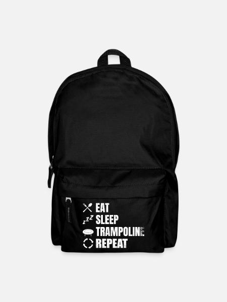 Lustiger Trampolinist Terminplan - Rucksack - Schwarz