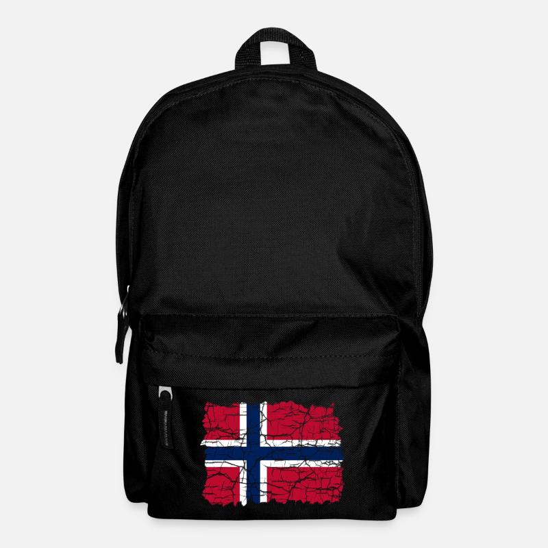 Norwegen Flagge Style Grunge - Rucksack - Schwarz