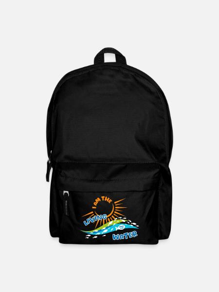 Ich bin das lebendige Wasser - Rucksack - Schwarz