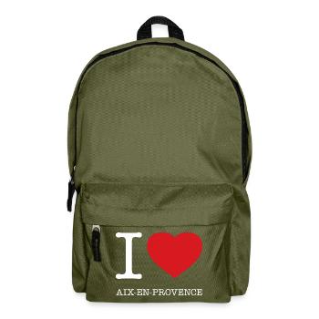 I LOVE AIX-EN-PROVENCE - Rucksack - Olivgrün - Vorne