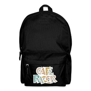 Caferacer retro Motorrad vintage Biker Symbol Logo - Rucksack - Schwarz - Vorne