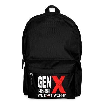 Generation X – Old School & Proud - Backpack - black - Front