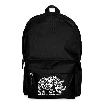 Rhinocéros tribal - Sac à dos - noir - Devant