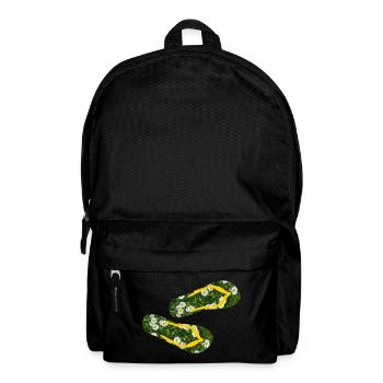 Slippers Daisies Flip Flops Camping Lawn - Backpack - black - Front