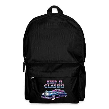 Vintage Limousine Neon Design - Backpack - black - Front