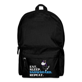 Eat Sleep Snowboard Repeat - Rucksack - Schwarz - Vorne