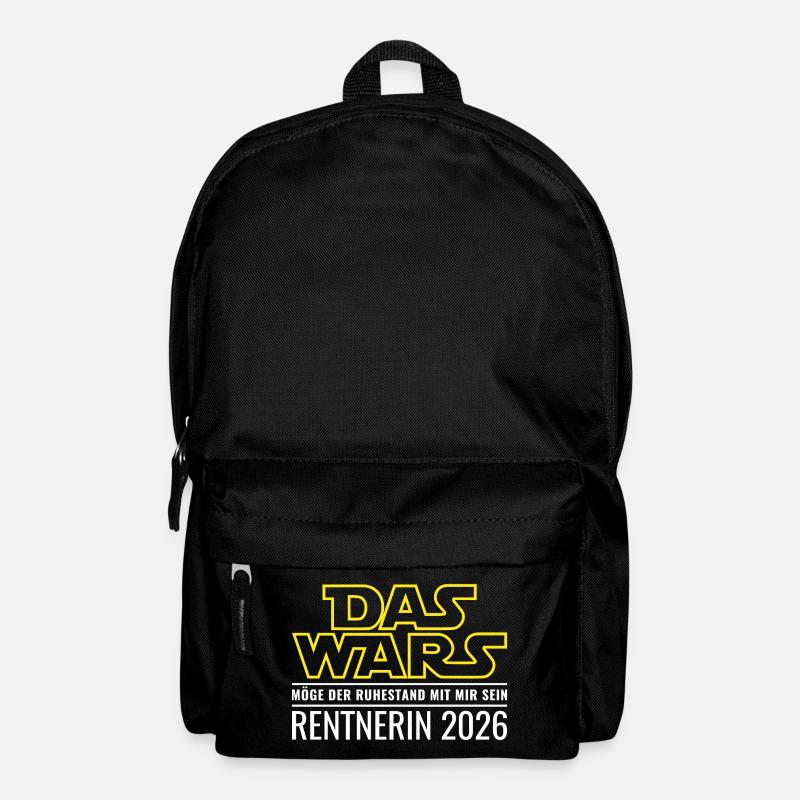 Rentnerin 2026 Ruhestand Das wars Rente Geschenk - Rucksack - Schwarz