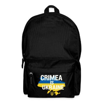 Crimea Is Ukraine Banner - Backpack - black - Front