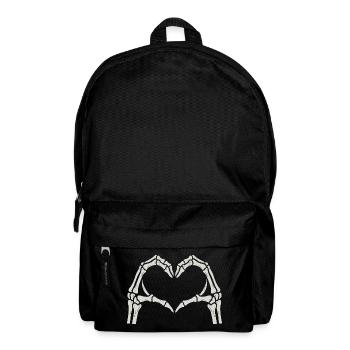 Heart Skeleton Hands - Backpack - black - Front