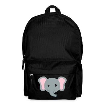 Elefant Cartoon - Rucksack - Schwarz - Vorne
