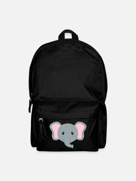 Elefant Cartoon - Rucksack - Schwarz