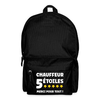 5 star driver thank you for everything - Backpack - black - Front