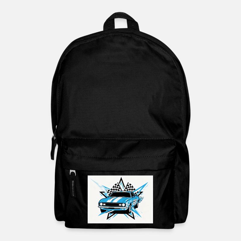 Retro Racing - Rucksack - Schwarz