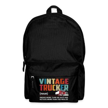 Truck Driver - Backpack - black - Front
