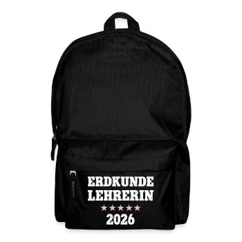 Professeur de géographie 2026 Professeur de géographie École de Géologie - Sac à dos - noir - Devant